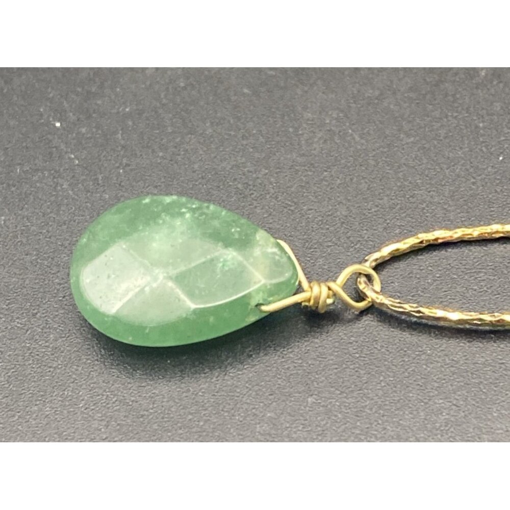 Mixed Green Gemstone Lot Aventurine Quartz Serpentine Beads Pendants Sterling - Picture 14 of 16